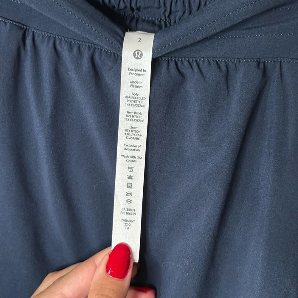 Lululemon Hotty Hot High-Rise Skirt Long True Navy